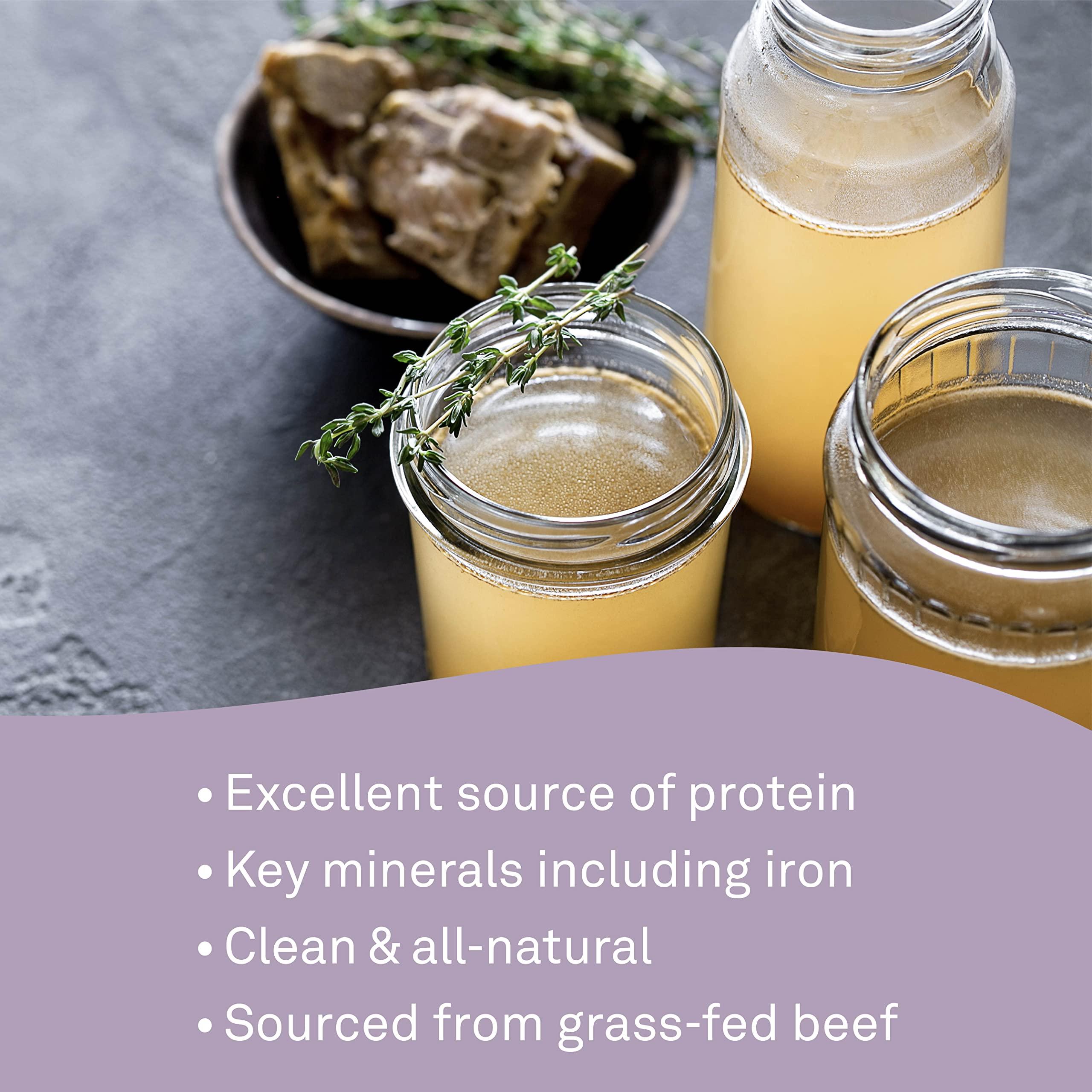 Organika Organika Beef Bone Broth Powder- Grass-Fed and Pasture Raised Cows- Keto Friendly, High Protein and Mineral Content- 300g