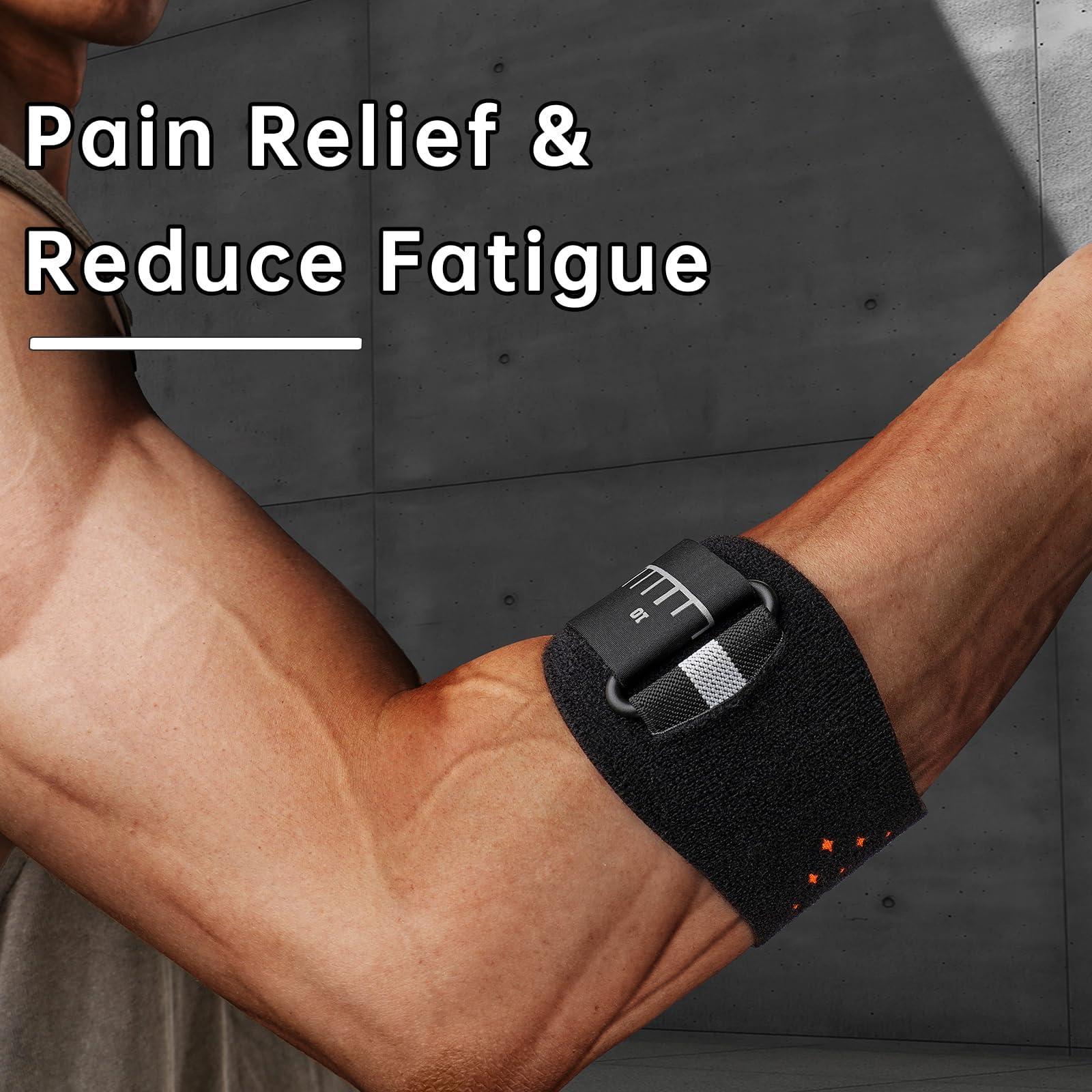 Kenspeed Kenspeed Elbow Brace for Tendonitis, Tennis Golfer\'s Elbow Pain Relief, with Removebale Pad adjustable elbow relief strap for Men and Women