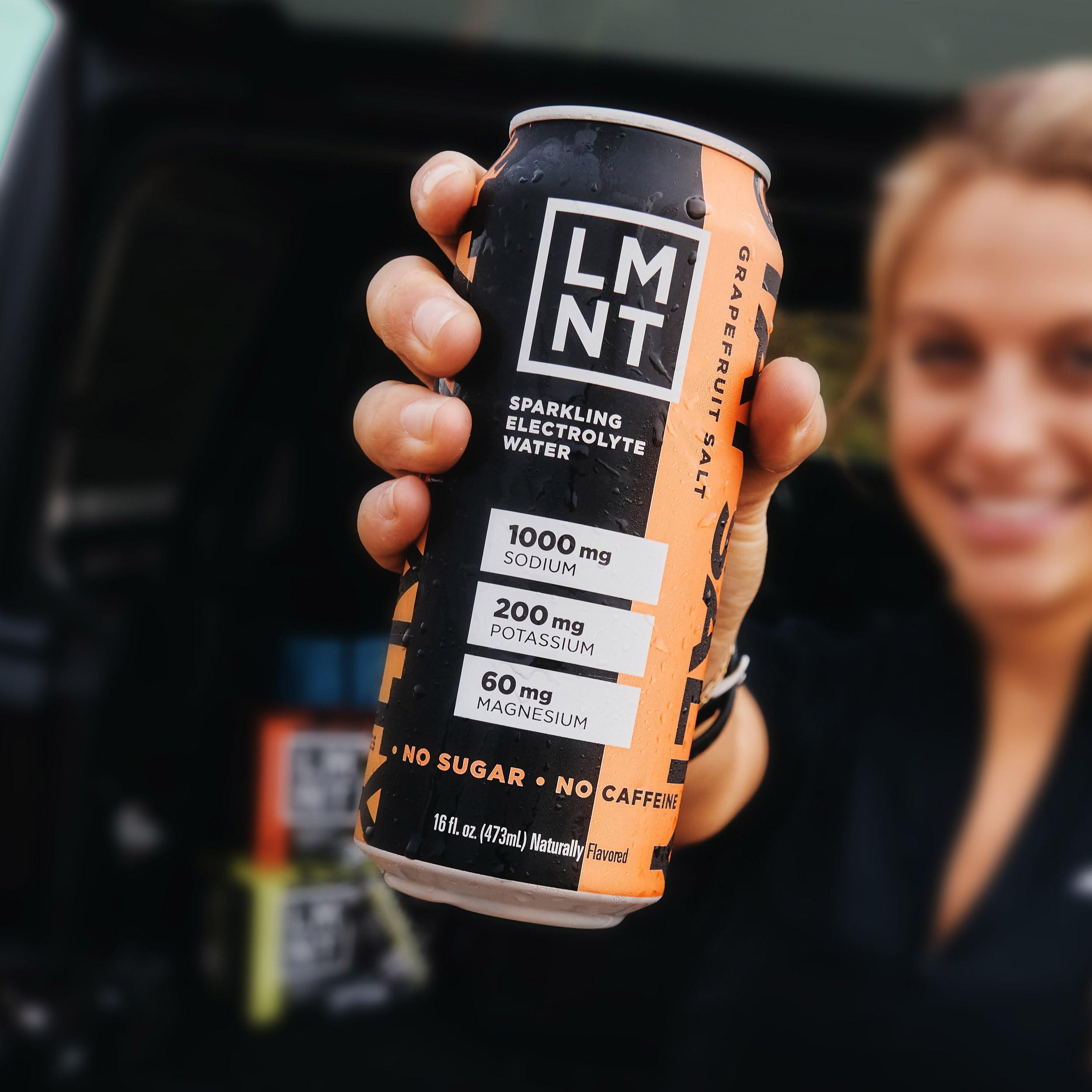 Drink LMNT LMNT Sparkling Electrolyte Water - Grapefruit Salt | 12-Count