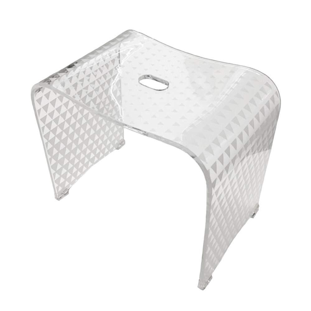 (Senko) Senko 87692 Triangle Bath Chair, Bath Chair, Height Approx. 13.8 inches (35 cm), White, Approx. W 16.9 x D 10.2 x H 13.8 inches (43 x 26 x 35 cm)