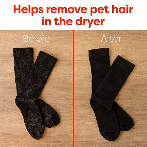 Bounce Bounce Pet Hair and Lint Guard Mega Fabric Softener Dryer Sheets with 3X Pet Hair Fighters, Unscented, 150 Count