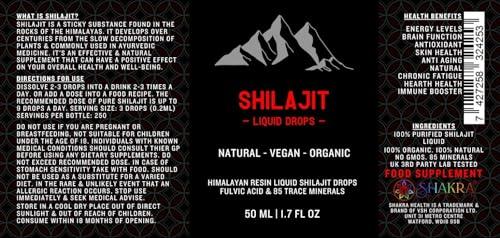 Shilajit Liquid Drops Shilajit Liquid Drops 50ml / 1.7fl oz Pure Himalayan Shilajit with Dropper. Authentic, Vegan & Organic, Fulvic Acid & Natural Trace Mineral Complex