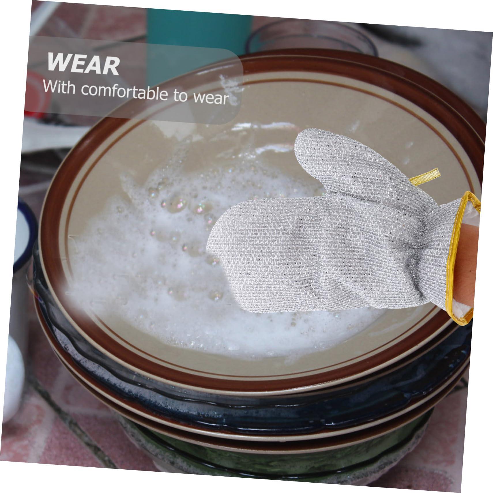 Ipetboom Ipetboom 4 Pcs Dishwashing Gloves Housework Gloves Kitchen Dish-washing Gloves Useful Kitchen Accessories Gloves Useful Gloves Dish Washing Gloves Pvc Kitchen Cleaning Gloves