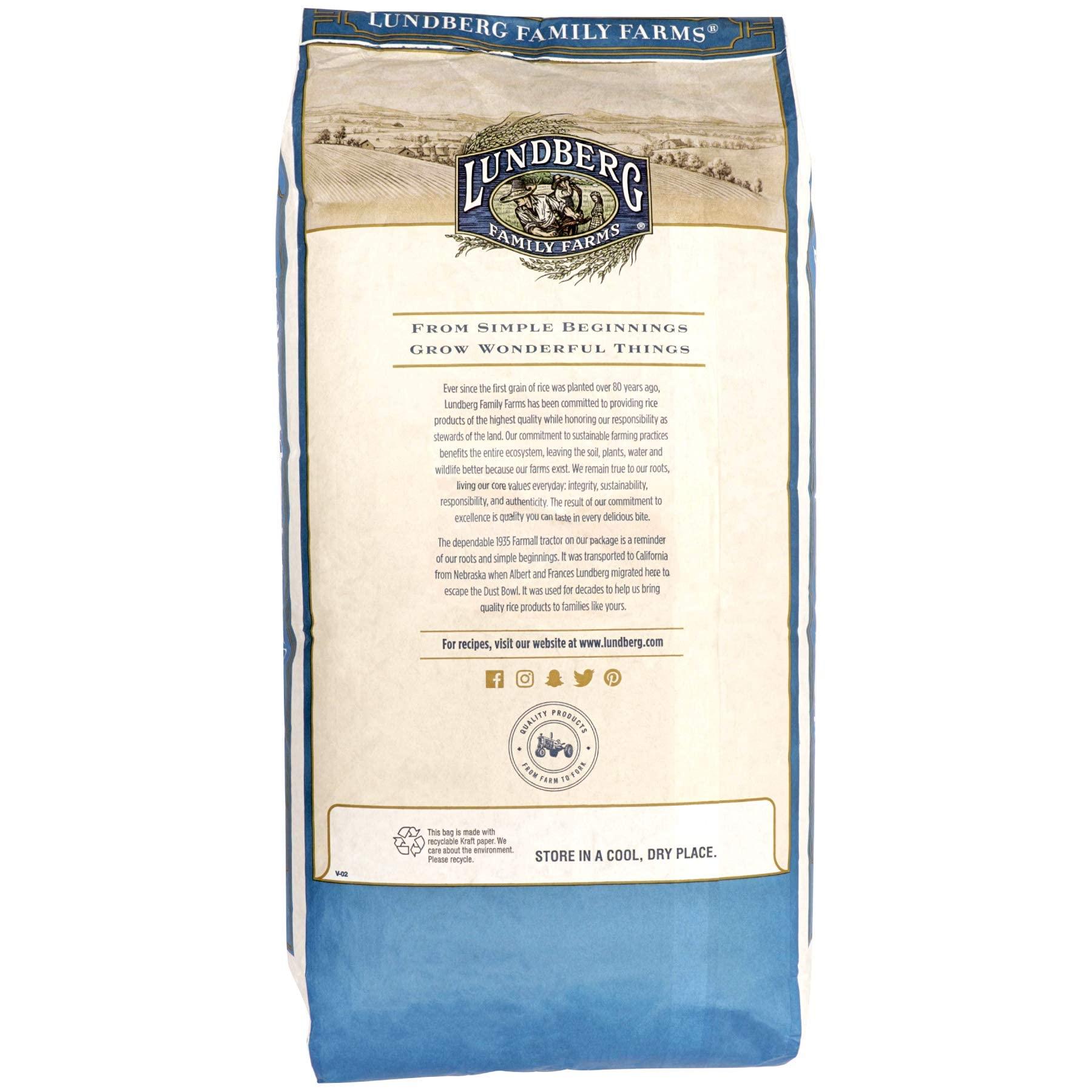 Lundberg Lundberg Organic California Sushi Rice - Short Grain Rice, White Japanese-Style Sticky Rice for Perfect Sushi Rolls, Rice Bowls, and Mochi, Bulk Rice, 25 Lbs