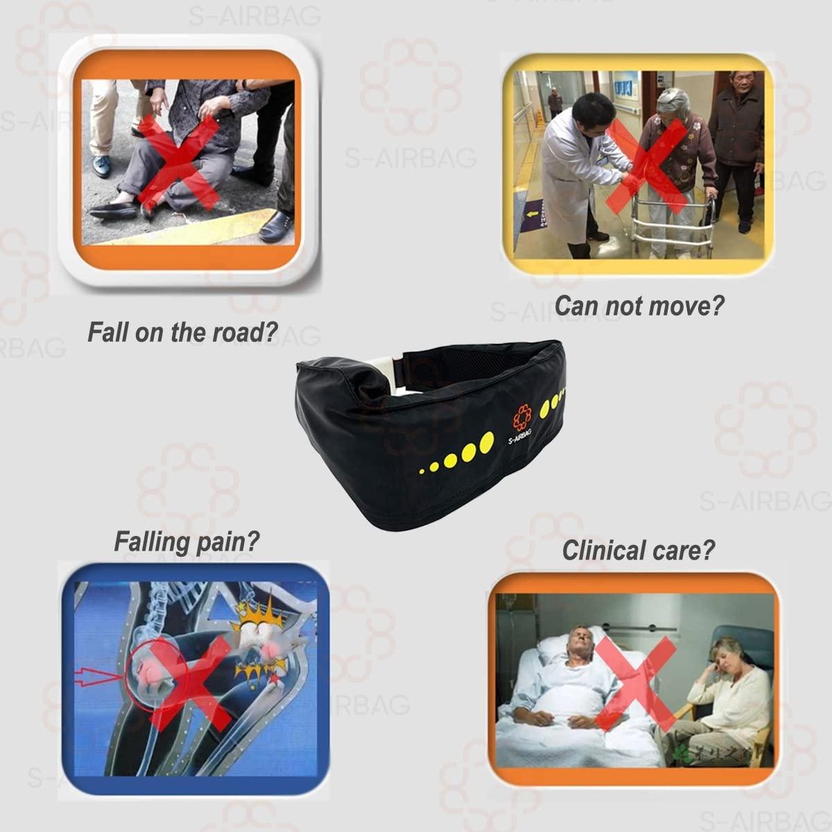 Stoge Smart Airbag Waist Protection Belt, 0.18s Trigger Alarm to Prevent Falls and Injuries, Suitable for Elderly People with Reduced Mobility Body Protection Expert