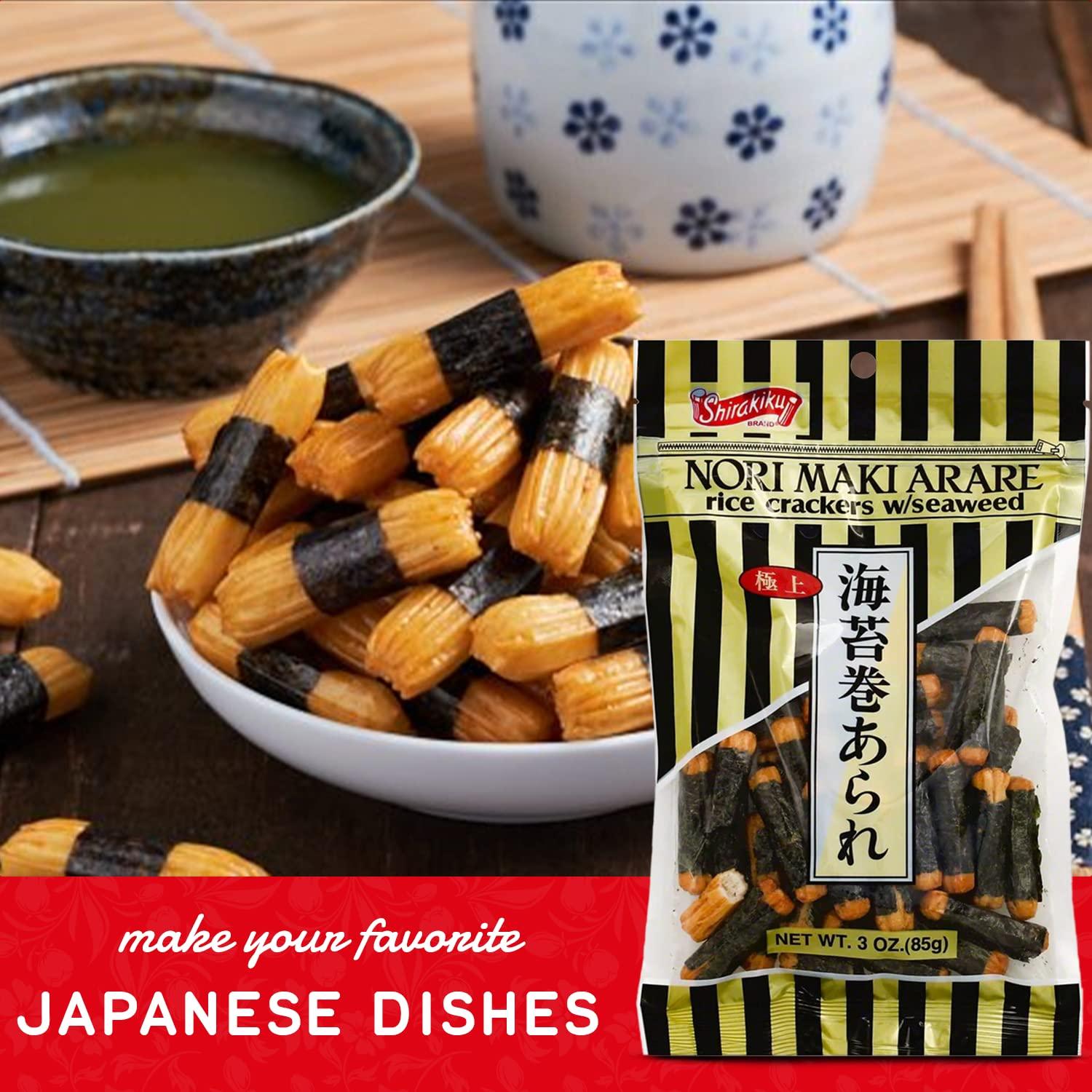 SHIRAKIKU BRAND Shirakiku, Norimaki Arare Rice Crackers, 3 Ounce