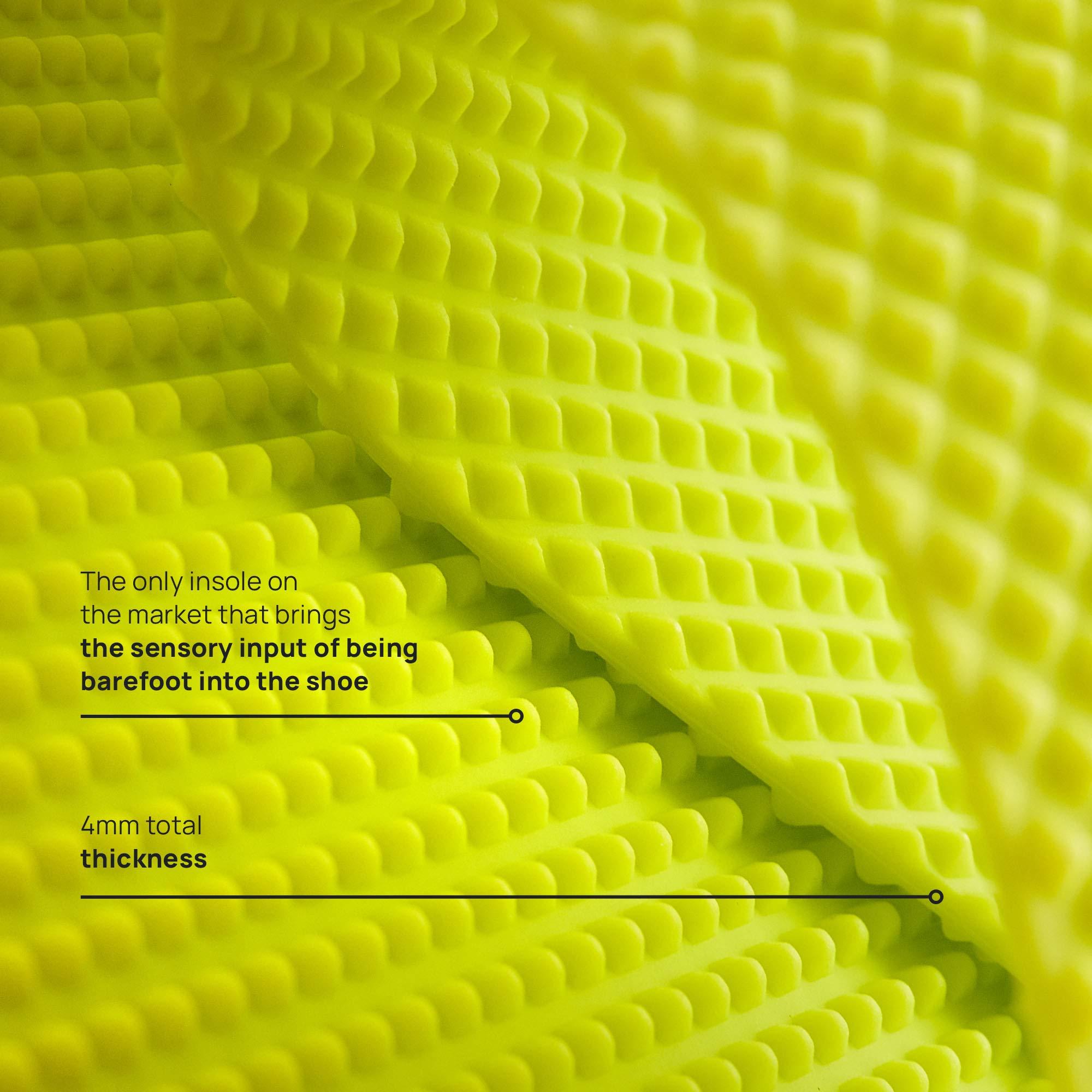 NABOSO Naboso Duo Sensory Double-Sided Insole, Thin Men\'s and Women\'s Textured Anti-Fatigue Shoe Inserts That Best Stimulates The Feet to Improve Posture, Balance, Foot Strength and Agility.