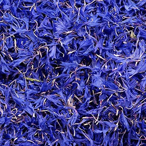 SYLHLW Dried Blue Cornflower Petals, 100% Organic Cornflower Petals, Natural Organically Grown Herbal Flowers, Cake Decor Craft Garnishes Tea Making Confetti, 1.76 Oz (50 Gram)