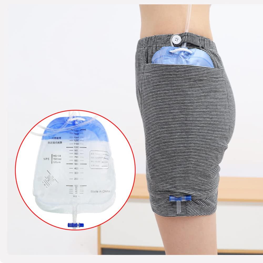 Lmaray Urine Bag Pants, Incontinence Care Trousers Catheter Underwear for Elderly, Urinate Drainage Bag Pants Abdominal Surgeries Patient, Ostomy Drainage Bag Care Pants, Incontinence Care Pant