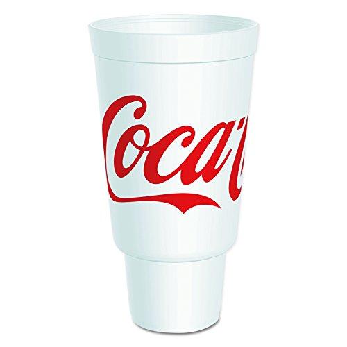 DART Dart 44AJ32C 44 oz Coca-Cola Foam Cup (Case of 300)