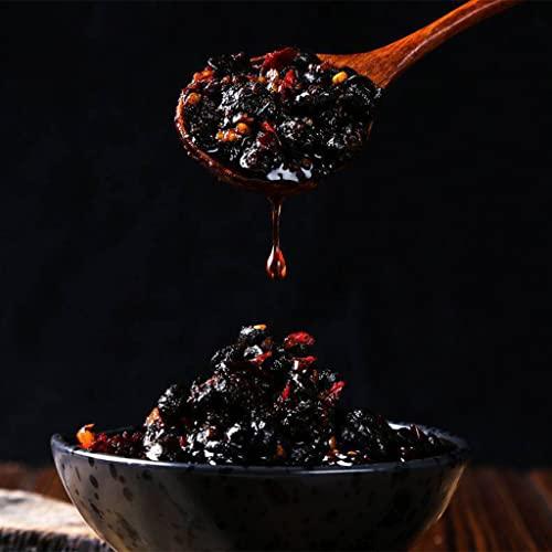 SXET SXET Femented Black Bean Sauce, Sichuan Douchi, Delicious Fermented Black Bean Paste, Black Bean Hot Chili Sauce for Condiment 9.8oz/280g ( pack of 1), 1.0 Ounce