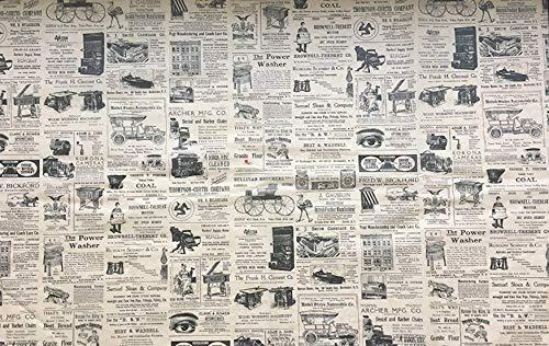 GBBD Old Newsprint Tissue Paper - with Vintage Designs for Gift Wrapping 24 Decorative Sheets 20" X 30" (Newspaper)