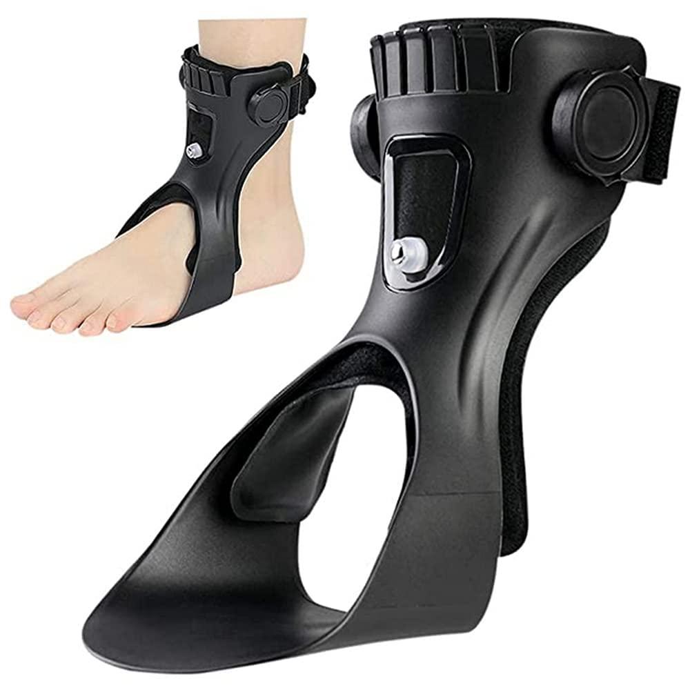 KOMWELL KOMWELL Drop Foot Brace Orthosis AFO AFOs Ankle Brace Support With Comfortable Inflatable Airbag for Hemiplegia Stroke Shoes Walking (Left foot, Medium)