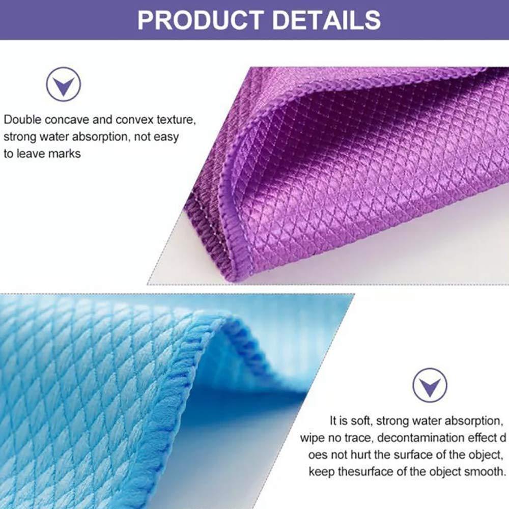 Echocean Comfures Fish Scale Microfiber Polishing Cleaning Cloth 5 Pcs