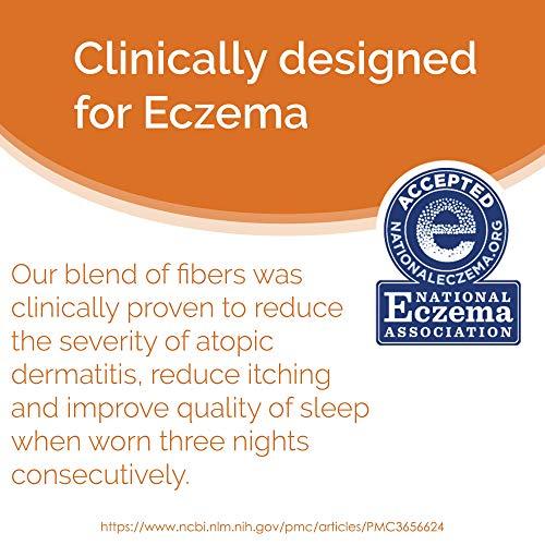 YoRo Naturals Remedywear Light Support Eczema Bra for Sensitive Skin, Tencel and Zinc, Hypoallergenic (White, XL)