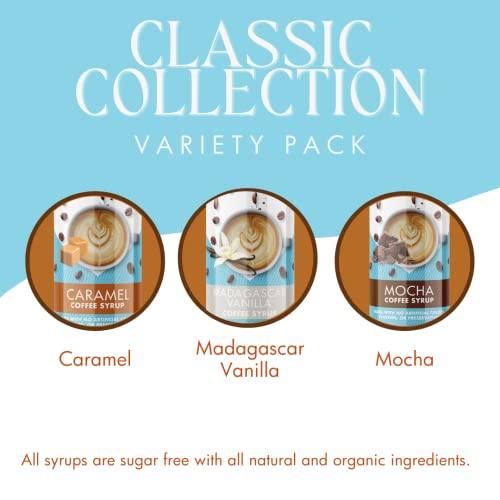 Miss Mary's Sugar Free Sinless Syrups Sugar Free Mocha Sinless Syrup - Sugar Free Coffee Syrup, Hot or Iced Coffee, No Sugar, Keto Friendly, Plant Based, Natural & Organic Ingredients, No Artificial Sweetener, Mocha, 1 Pack