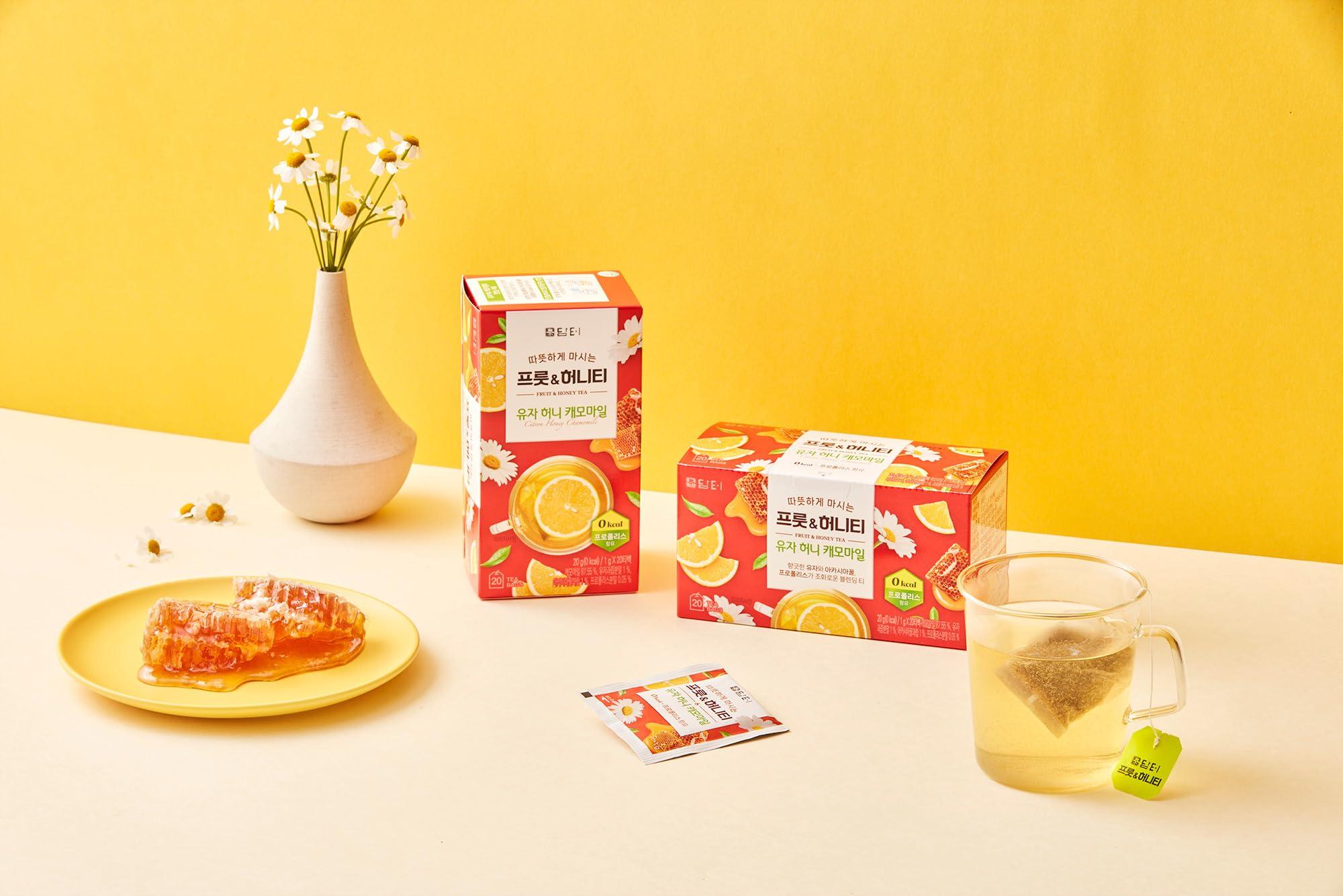 Damtuh Damtuh Citron Honey Chamomile Tea Bag Zero Calorie Zero Sugar 20g x 20 Count (Pack of 1)