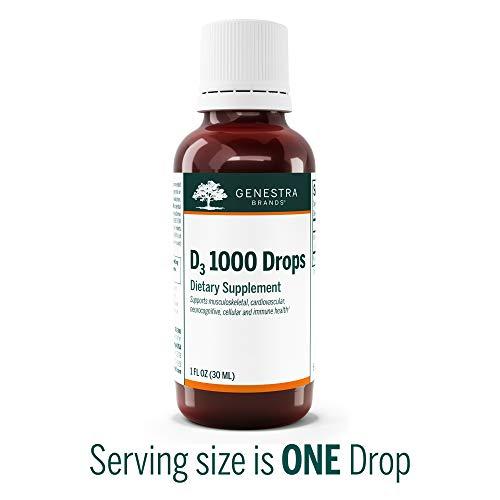 Genestra Brands Genestra Brands D3 1000 Drops | Liquid Vitamin D Supplement | 1 fl. oz.
