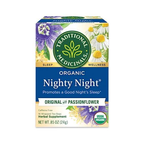 Traditional Medicinals Traditional Medicinals Organic Fair Trade Certified Nighty Night Herbal Tea 16 Count (Pack of 6)