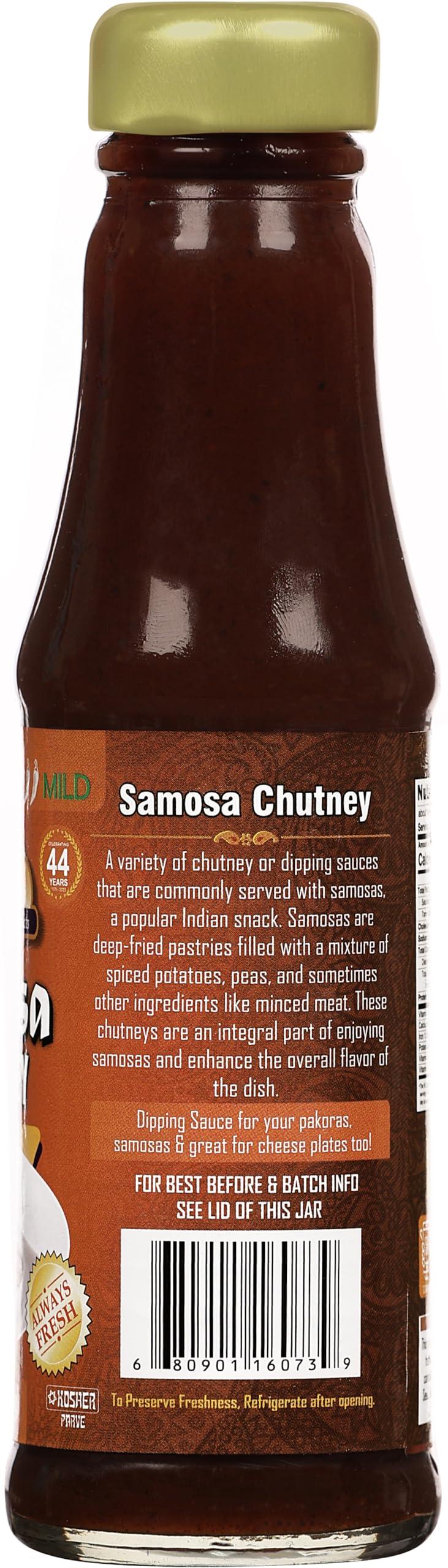 Rani Brand Authentic Indian Products Rani Samosa Chutney (Sweet, Sour & Spicy Dipping Sauce) 7oz (200g) Glass Jar, Ready to eat, Vegan ~ Gluten Free | NON-GMO | Kosher | No Colors | Indian Origin