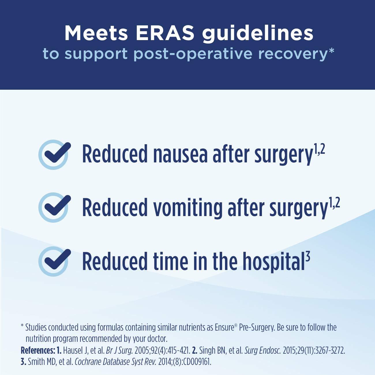 Ensure Surgery Ensure Pre-Surgery, Clear Carbohydrate Drink, Strawberry, 10 fl oz, 4 Count