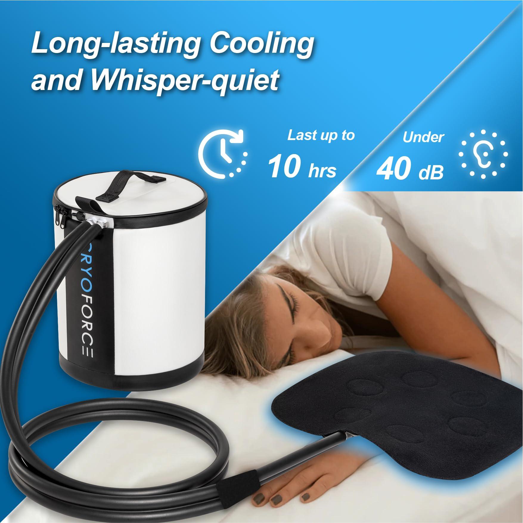 CRYOFORCE CRYOFORCE Home Cold Therapy Machine, Ice Therapy Machine with Smart Timer, Ice Machine for Knee Replacement, ACL, MCL Post-Surgery Recovery, Pain Relief, for Sport Injuries, Sprains, Reduce Swelling