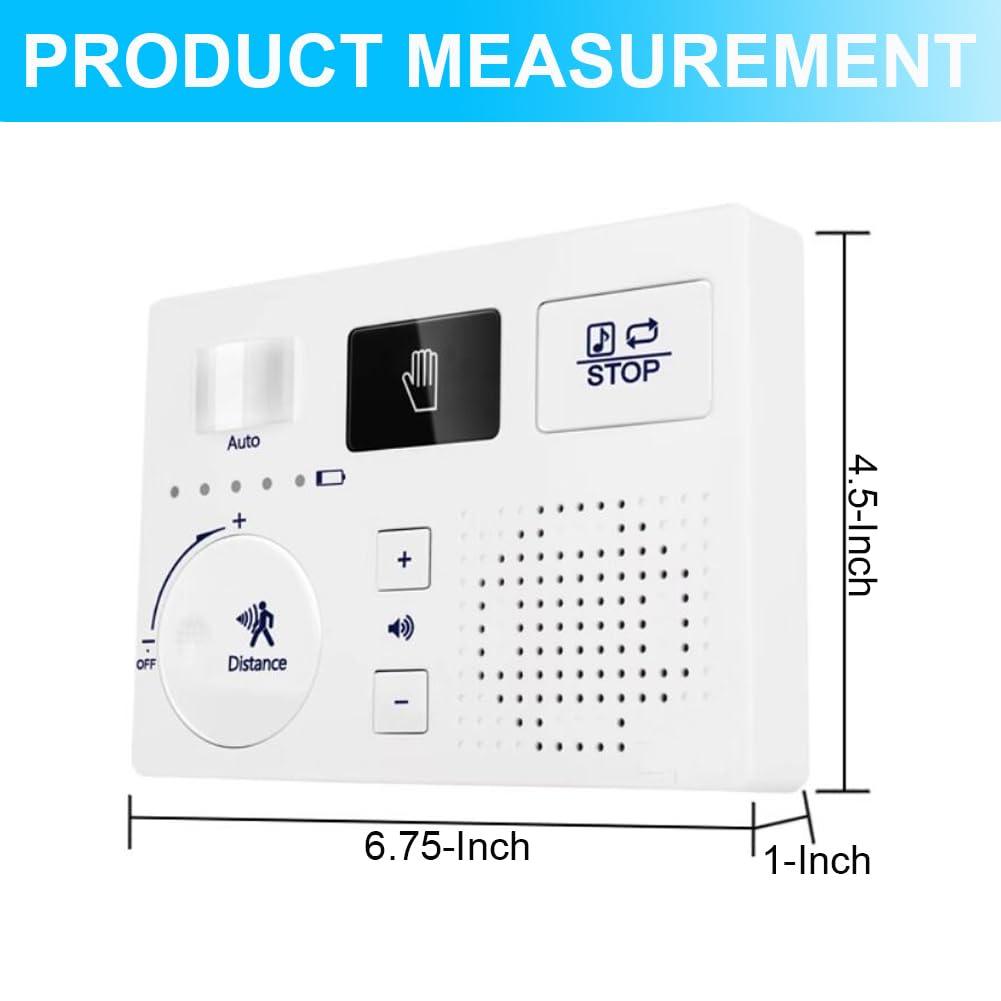 KiaoTime KiaoTime Bathroom White Noise Machine for Bathroom Privacy Motion Activated, Bathroom Noise Blocker - Sound Machine of Running Water Masks The Sound of Toilet Bathroom Restroom