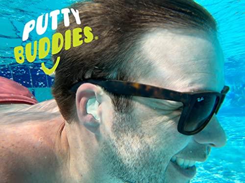 Putty Buddies PUTTY BUDDIES Floating Earplugs 10-Pair Pack - Soft Silicone Ear Plugs for Swimming & Bathing - Invented by Physician - Keep Water Out - Premium Swimming Earplugs - Doctor Recommended (Tan)