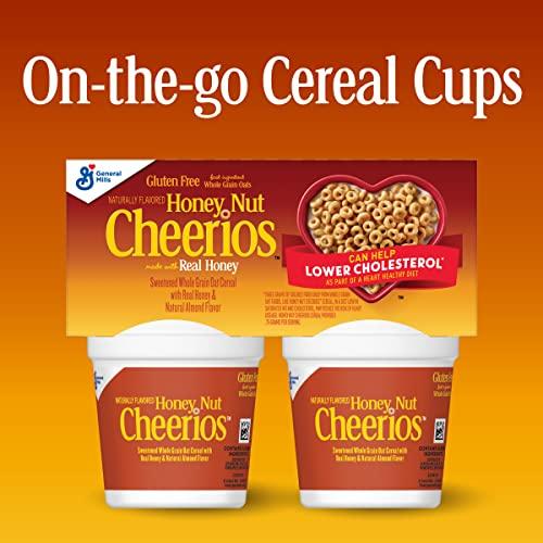 Cheerios Big G Cereal Honey Nut Cheerios Gluten Free Cereal, 4PK CUP 7.2OZ