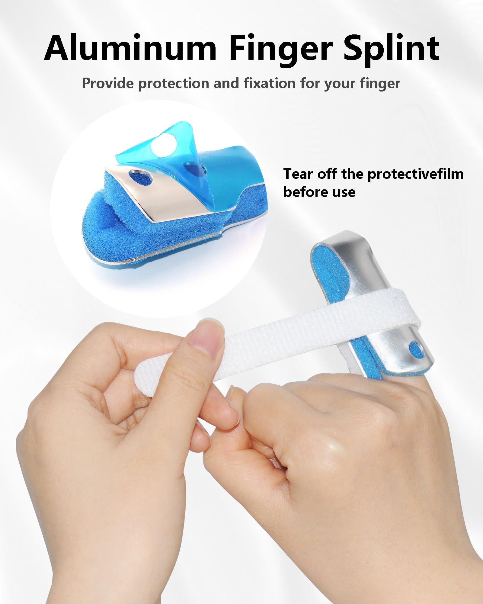 TAROYQASUL TAROYQASUL Kids Finger Splint, 6 Pcs finger splints for broken finger pinky Support kids finger splint small Braces Arthritis Knuckle Care