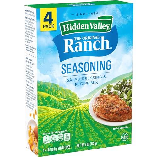 Hidden Valley Hidden Valley Original Ranch Salad Dressing & Seasoning Mix, Gluten Free, Keto-Friendly - 4 Packets (Package May Vary)