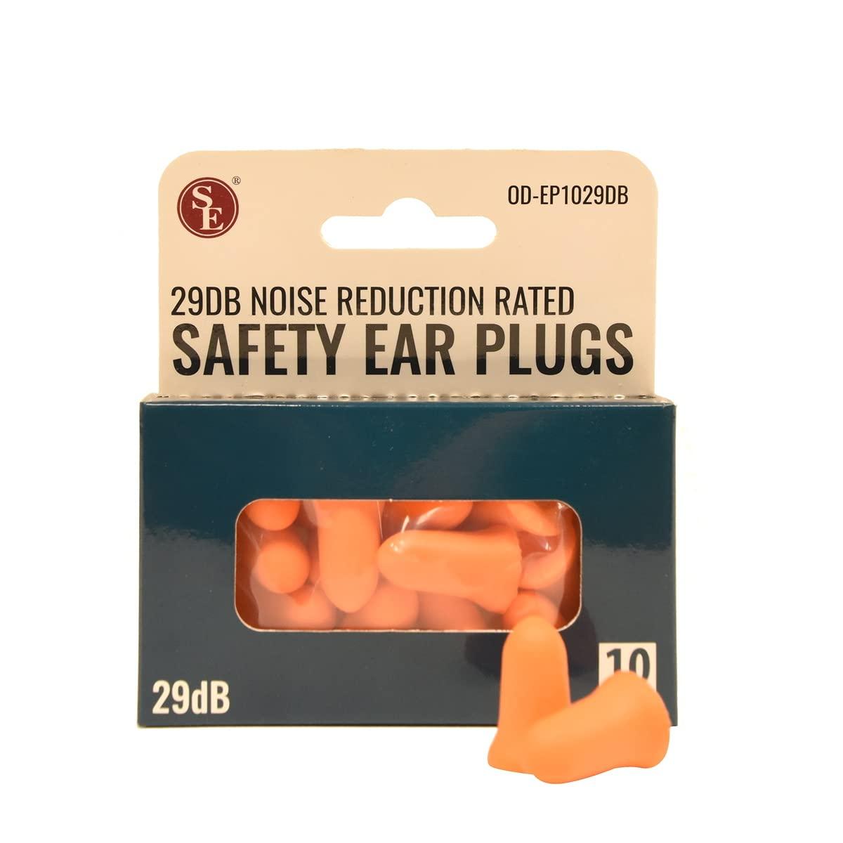 TG,LLC Treasure Gurus 10 Pair 29dB Soft Foam Orange Ear Plugs Sleep Noise Cancel Work Concerts Shooting Hearing Protection