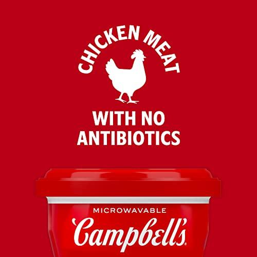 Campbell's Campbell's Homestyle Chicken Noodle Soup, Perfect Lunch Snack, 7 Ounce Microwavable Cup (4 pack)