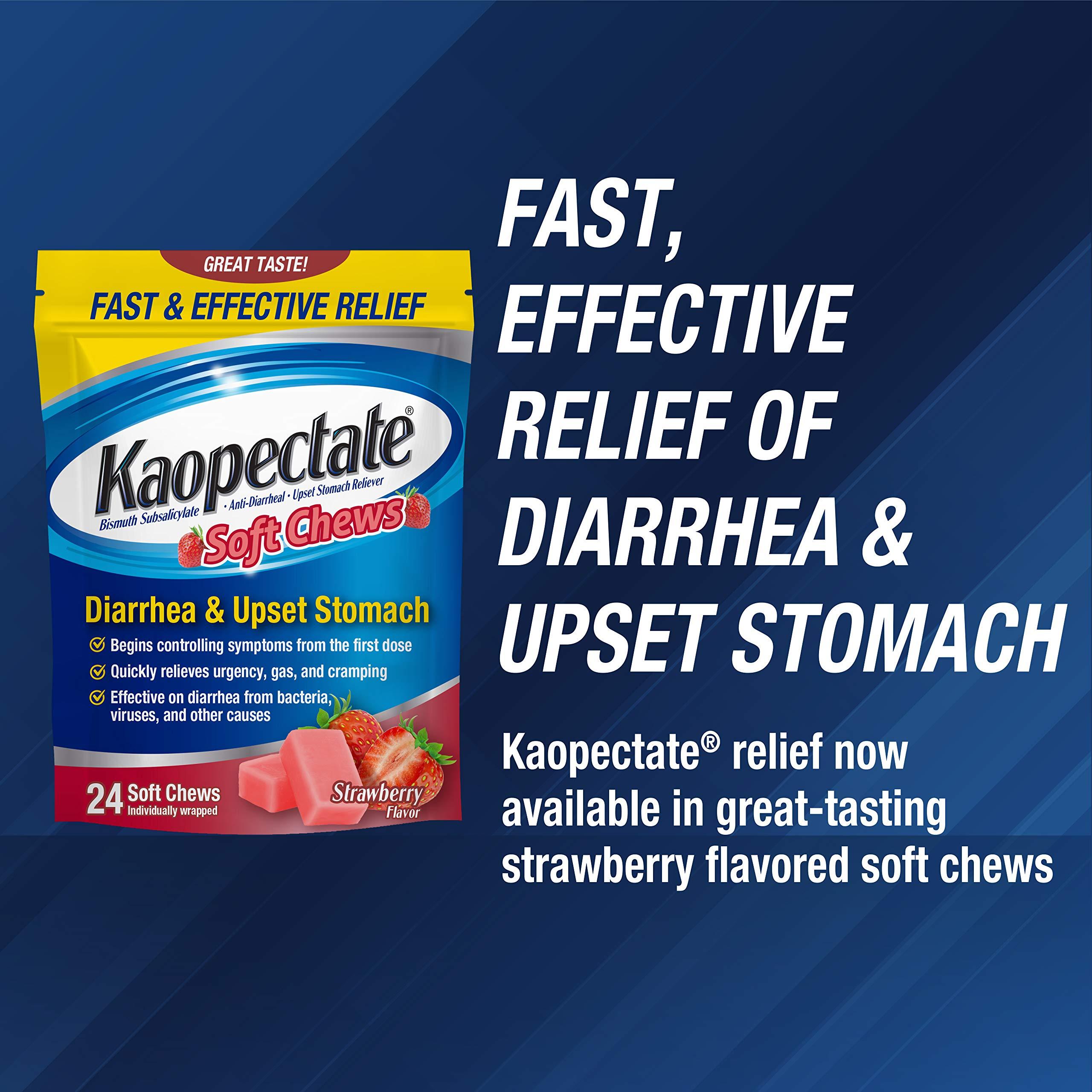 Kaopectate Kaopectate Anti-Diarrheal Soft Chews 24 Count and Upset Stomach Relief Liquid 11 Fl Oz
