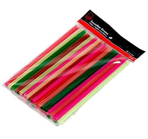Chef Craft Chef Craft Neon Smoothie Straws, 8 inch 50 piece set, Assorted