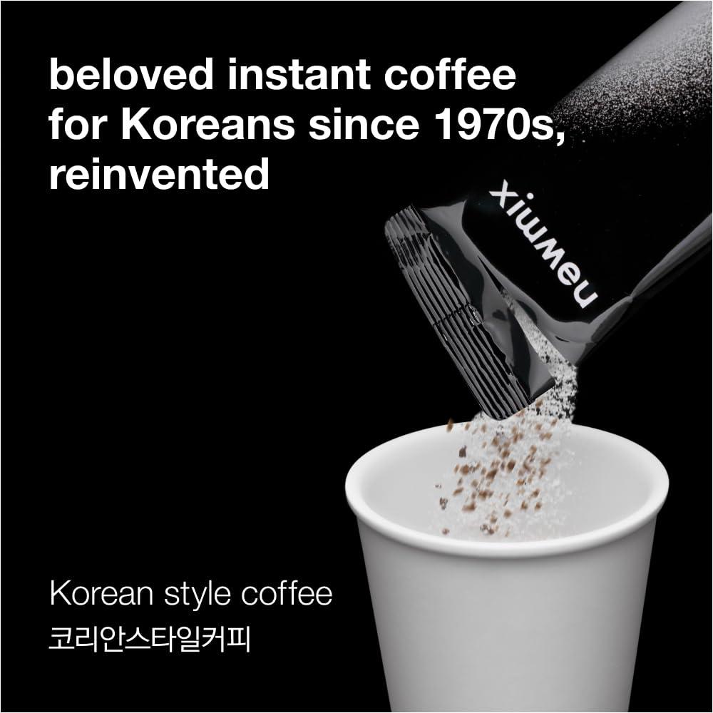 newmix newmix Korean Instant Coffee Premium 7.05 OZ 10 Sticks Korean Mix Coffee Roasted rice Nutty flavor 3 in 1 Sweet Flavor with Creamer (10 Single Serve Packets)