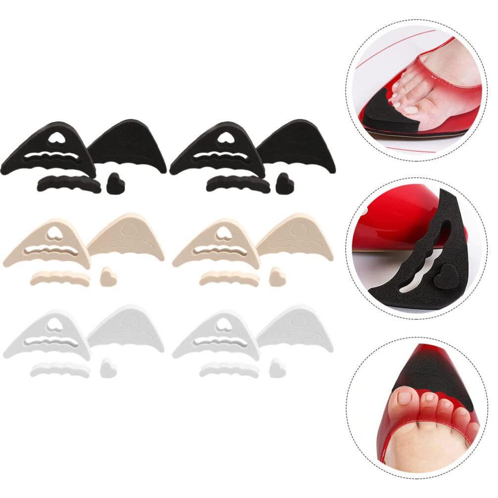 Beaupretty 6 Pairs Insole Shoe Toe Filler Inserts for High Heel Shoes Toe Inserts for Shoes Too Big Too Big Shoe Toe Plugs Toe Filler Inserts for Shoes Too Big Shoe Toe Inserts Shoe Filler