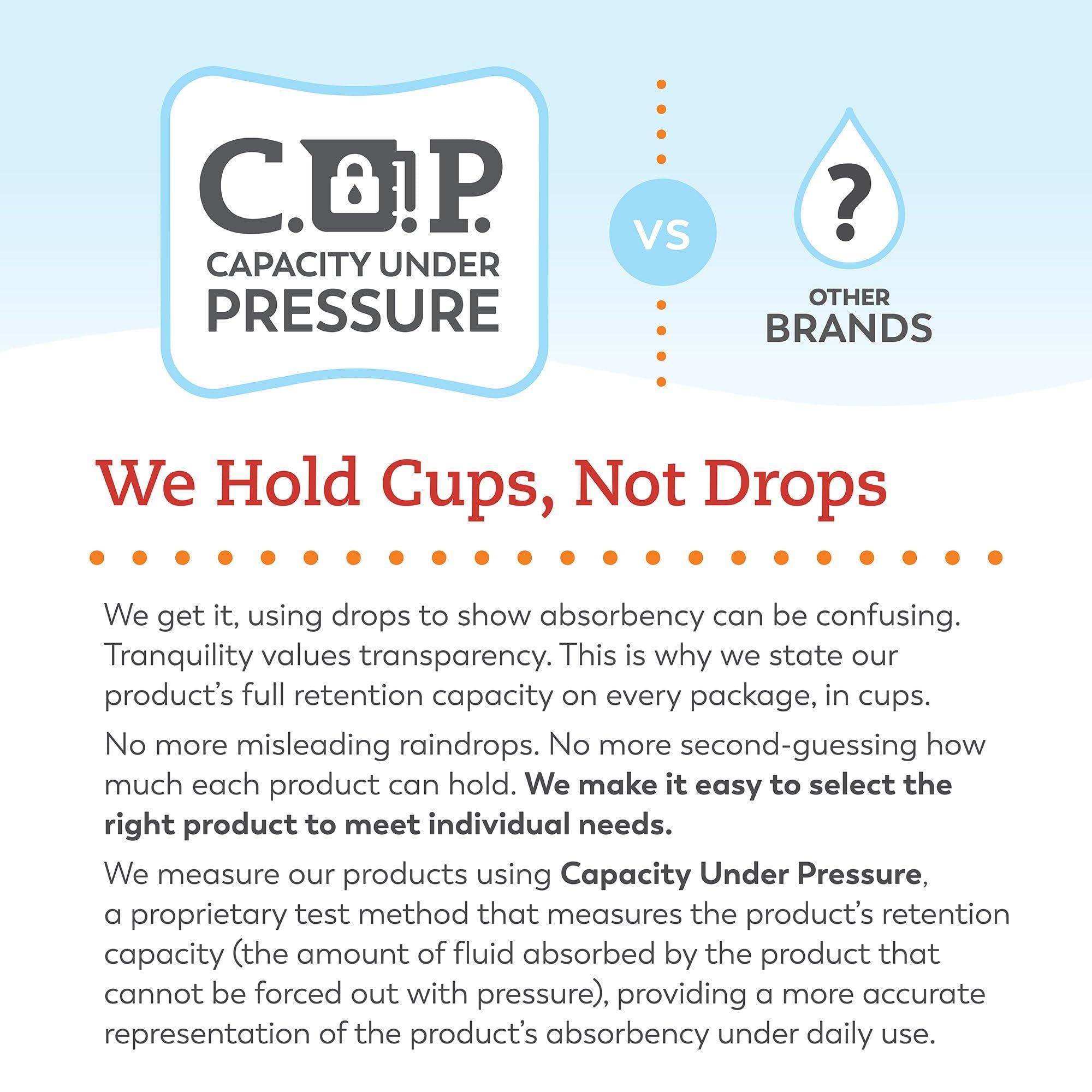 TRANQUILITY Tranquility Premium OverNight Disposable Absorbent Underwear - Maximum Absorbency, All-Night Sleep, Breathable Comfort - 34 oz Capacity, L, 64 Count