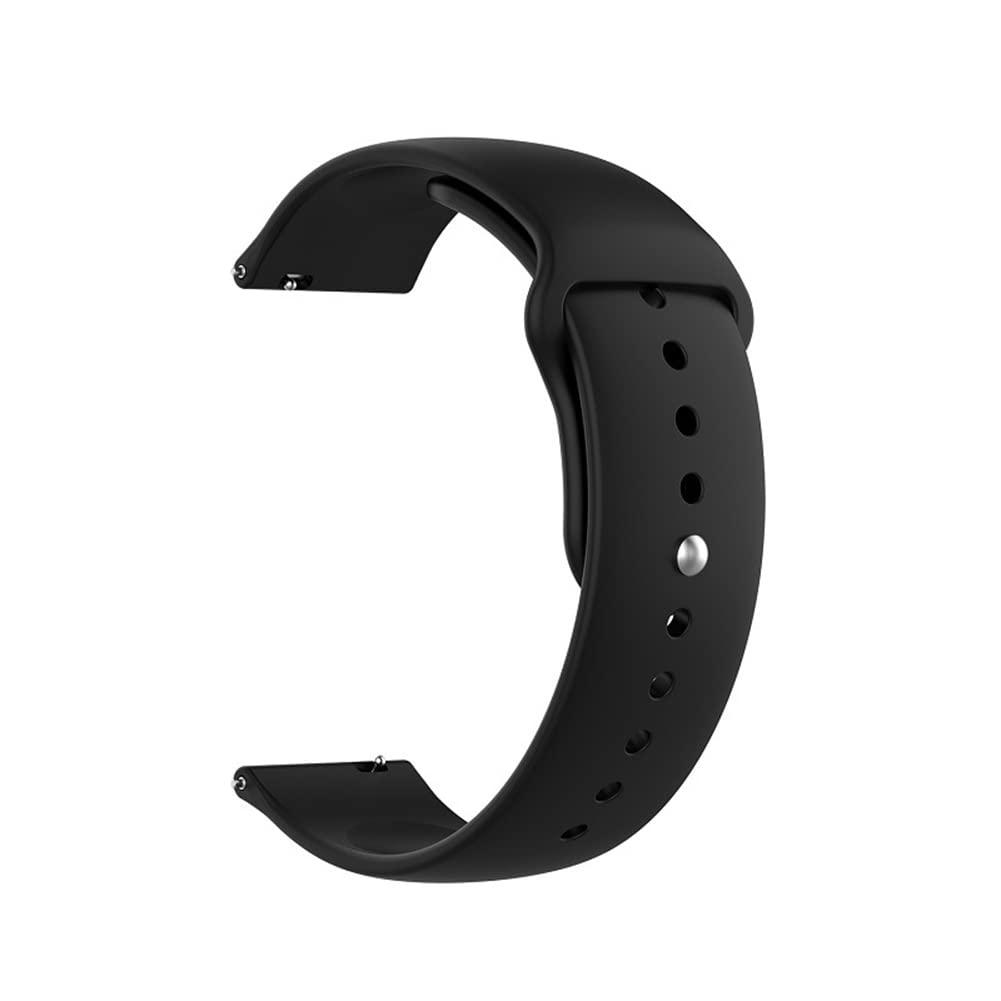 BAIYI HOPE BAIYI HOPE Silicone Replacement Bands for Medical Alert Bracelet-Black