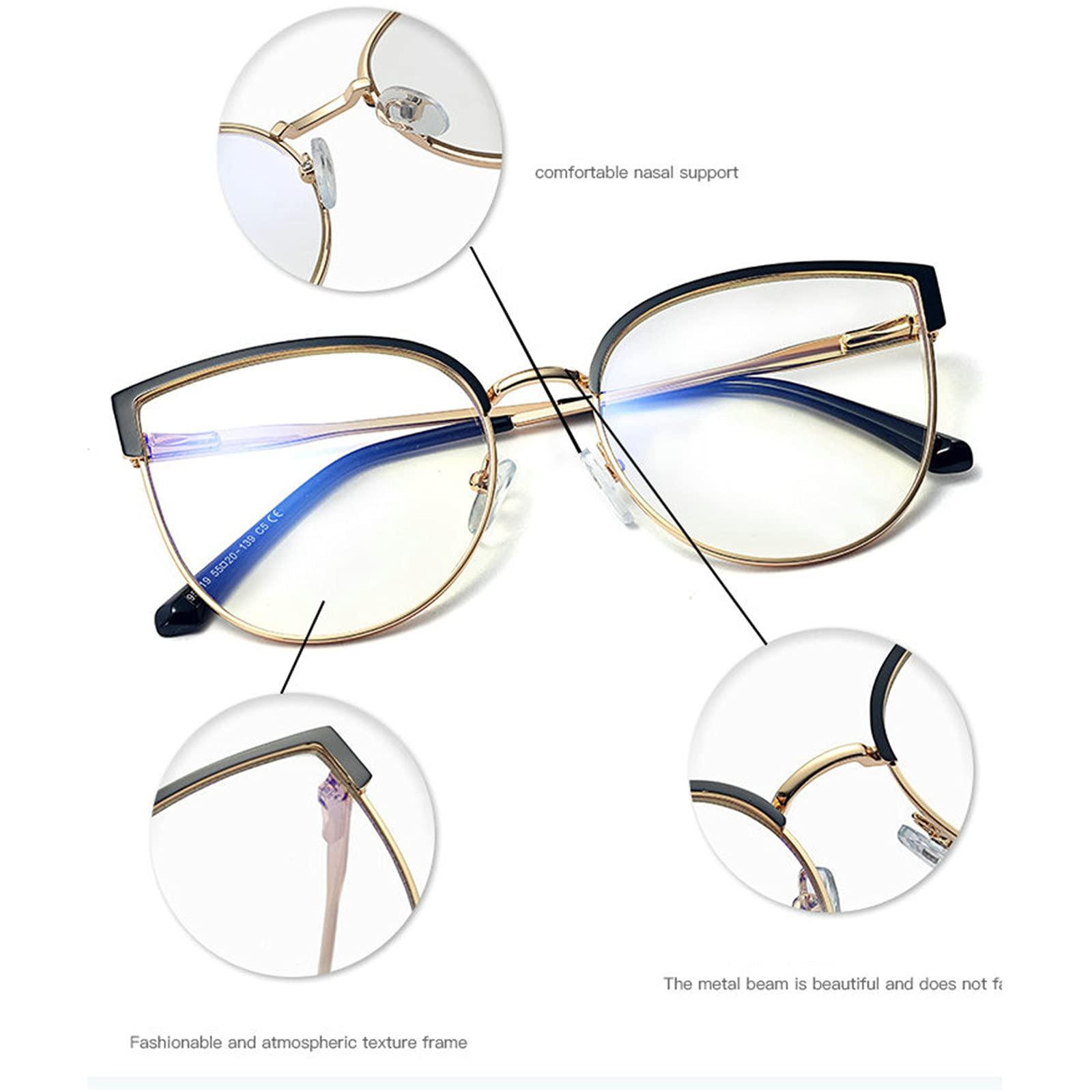 willochra Invisible Transition Photochromic Bifocal Reading Glasses Women Trendy Cat Eye Readers Bifocal Sunglasses (BLACK GOLD, 300)