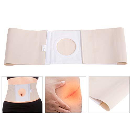 TMISHION TMISHION 3 Sizes Ostomy Belt, Unisex Ostomy Hernia Support Belt Abdominal Binder Brace Ostomy Hernia Belt Stoma Support Wraps for Prevent Parastomal Hernia Stoma Opening(XL)