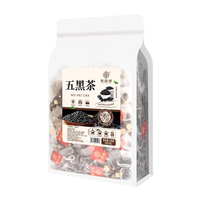 MIHUNTANG Wu hei tea 8.81oz (5g50packets) Five black tea Mulberry black wolfberry tea Combination herbal tea bag 250g
