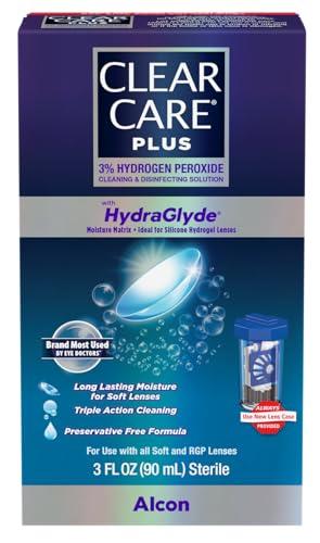 Clear Care Clear Care Plus Cleaning Solution Travel Pack, No Flavor, 3 Fl Oz