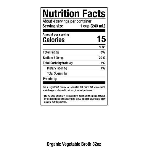 Pacific Foods Pacific Foods Organic Vegetable Broth, Plant Based, 32 oz Carton (Case of 12)