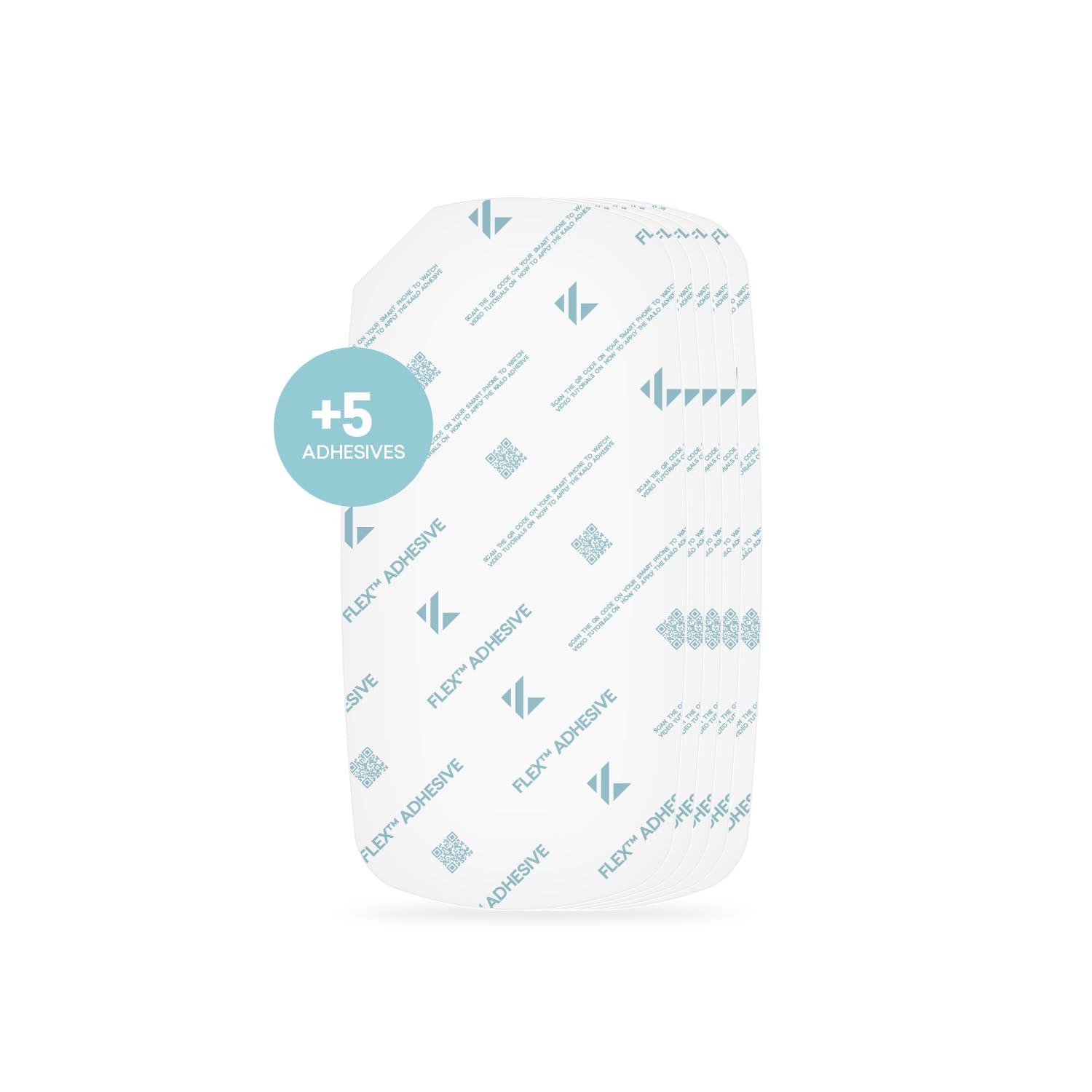 Kailo Kailo Flex Patch Adhesive Refill - Discomfort Relief Reusable Adhesives - Double-Sided Adhesive for Foot, Knee, Back & More - Removable & Reusable Wellness Relief Adhesives - 5 Pack