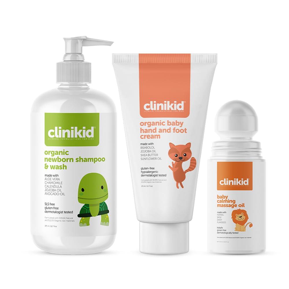 Clinikid Clinikid My Baby\'s Daily Need Kit, Baby Lotion and Baby Wash Set, Baby Kits for Newborns, Gentle Skin Care