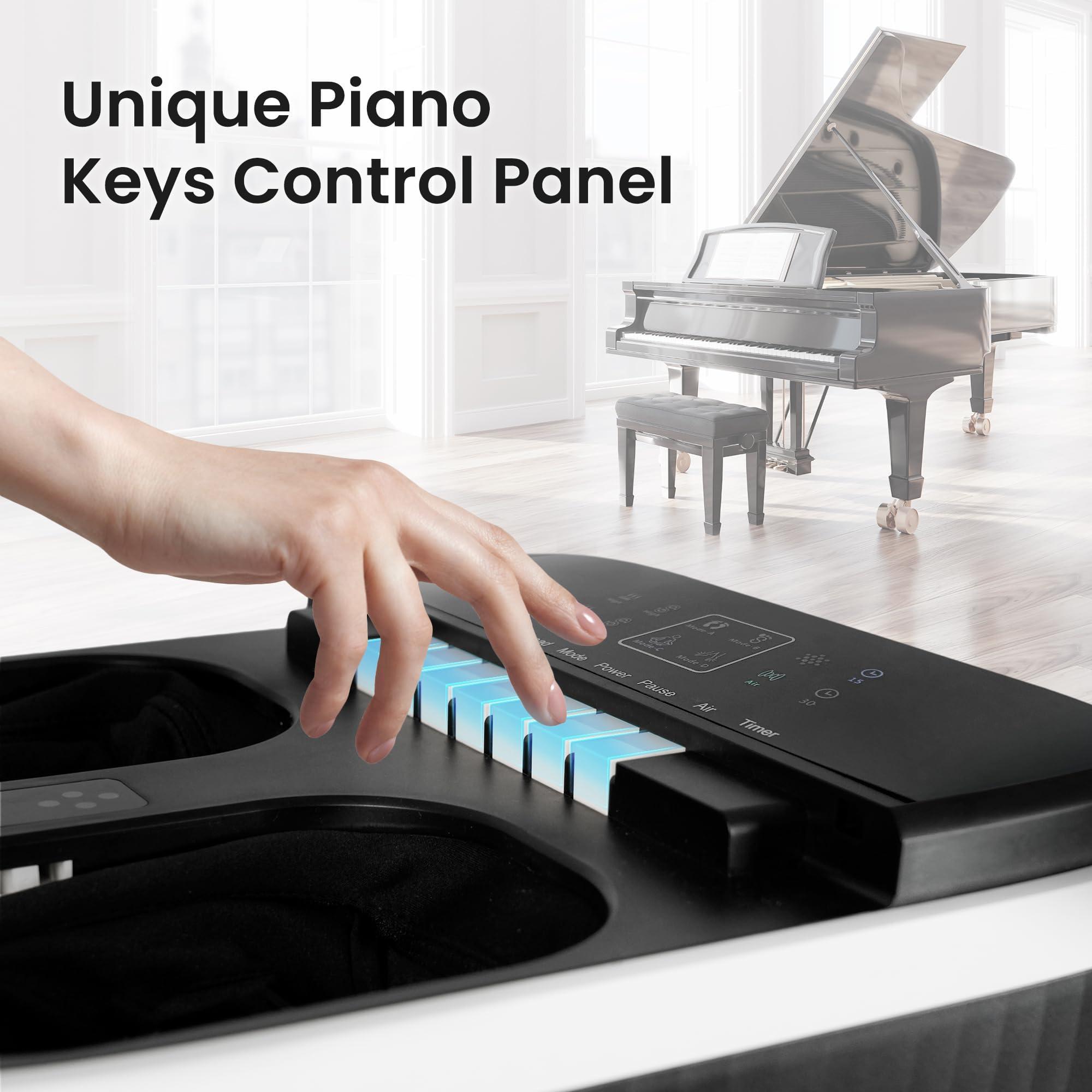 COMFIER COMFIER Foot Massager with Heat, FSA HSA Eligible Shiatsu Foot Massager Machine for Neuropathy Plantar Fasciitis, Squeeze & Rolling Foot Massage, Remote Control & Piano-Key Button, Up to Size 13