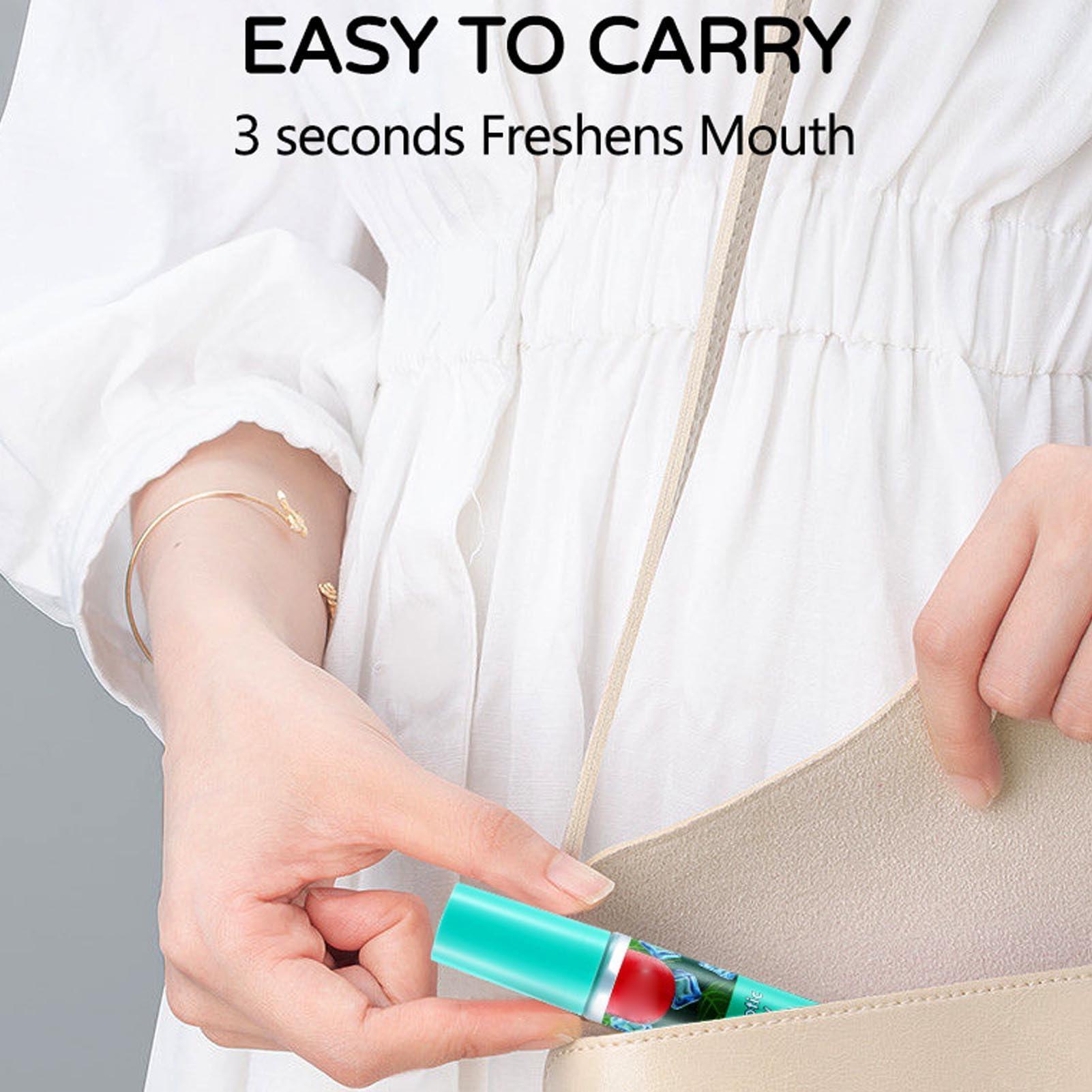 YUSHANCHENG Mouth Spray Oral Spray Bad Breath Treatment Relieve Dry Mouth Long Lasting Mint Freshener 20ml Pocket Size