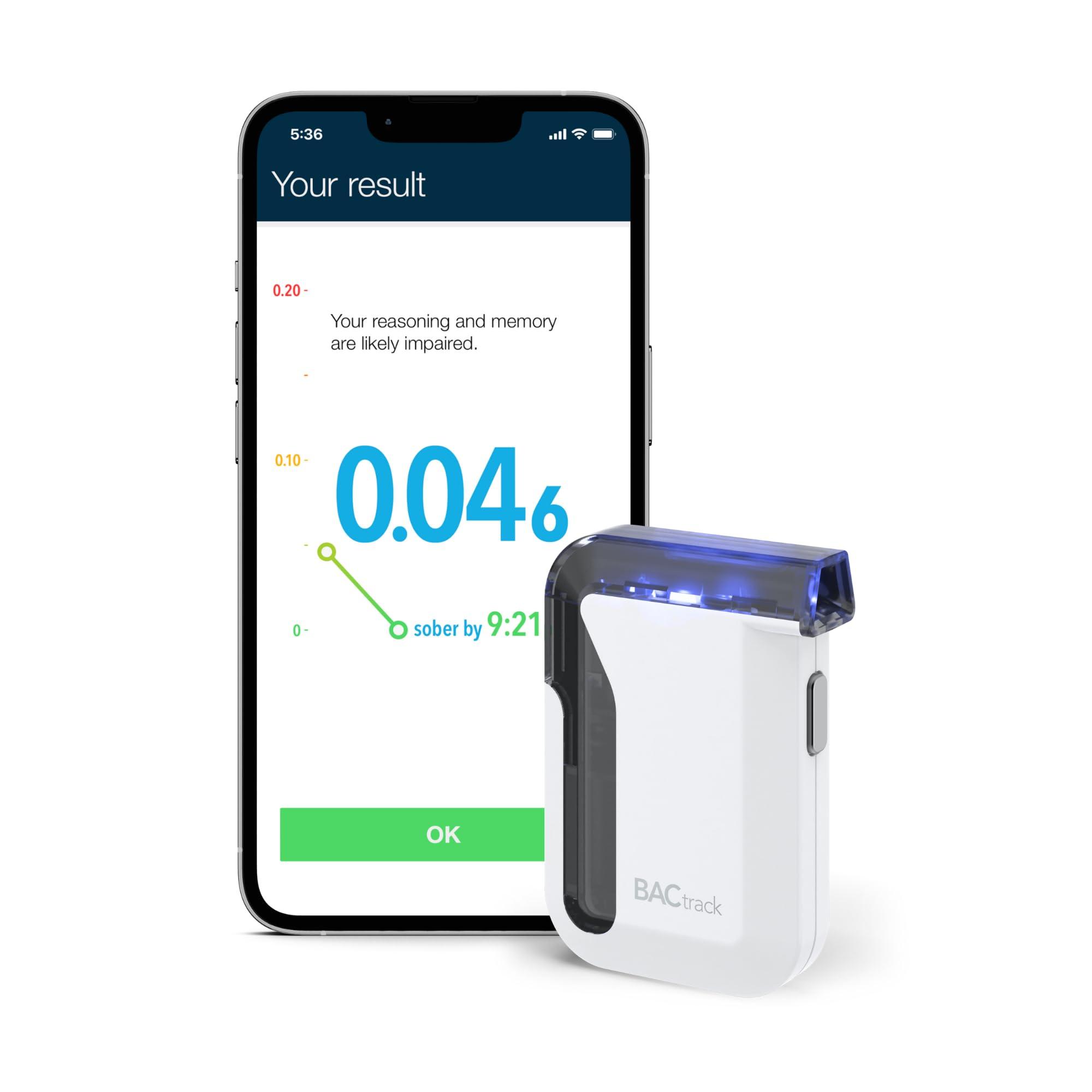BACtrack BACtrack Mobile Smartphone Breathalyzer | Professional-Grade Accuracy | Wireless Smartphone Connectivity | Compatible w/ Apple iPhone, Google & Samsung Android Devices | Apple HealthKit Integration