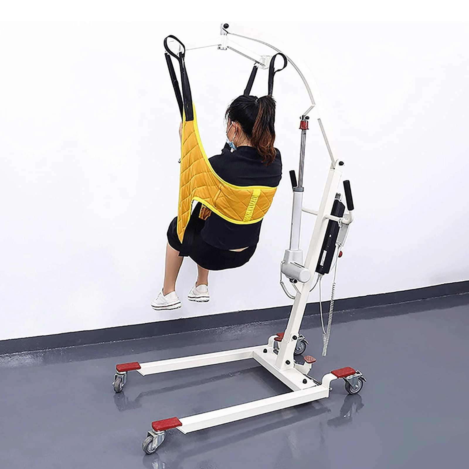 MOFOCO MOFOCO Toileting Sling Patient Lifter, Medical Lift Equipment Commode Sling Divided Leg Sling Medical Transfer Belt with Four Point Support Full Body Sling